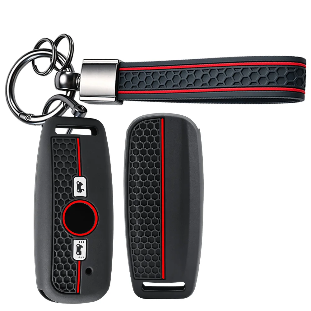 Key Fob Case With Wrist Strap For Honda GL1800 Gold Wing Goldwing F6B Gold Wing Tour DCT Forza NSS X-ADV PCX ADV CB CBR Flexible