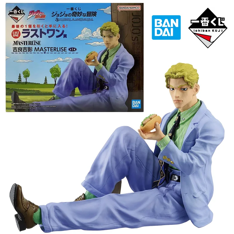 Bandai Ichibankuji Prize Last Kira Yoshikage Masterlise Jojo Diamond Is Unbreakable 12Cm Original Action Figure Model Toy Gift