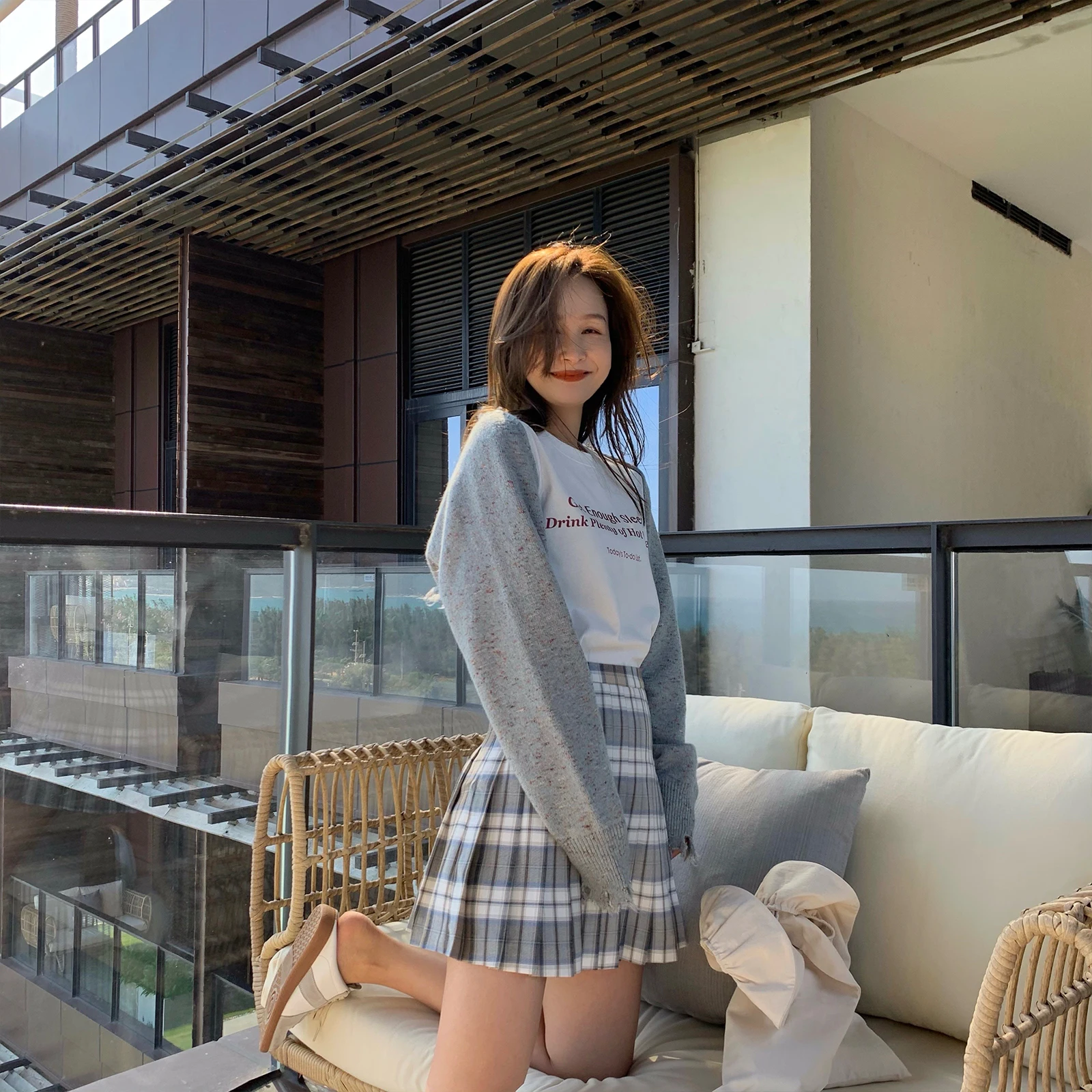 

Bluetique High Waist Pleated Skirt Women's Spring Summer Cheered A-Line f Body Skirts Commute Korean Sle