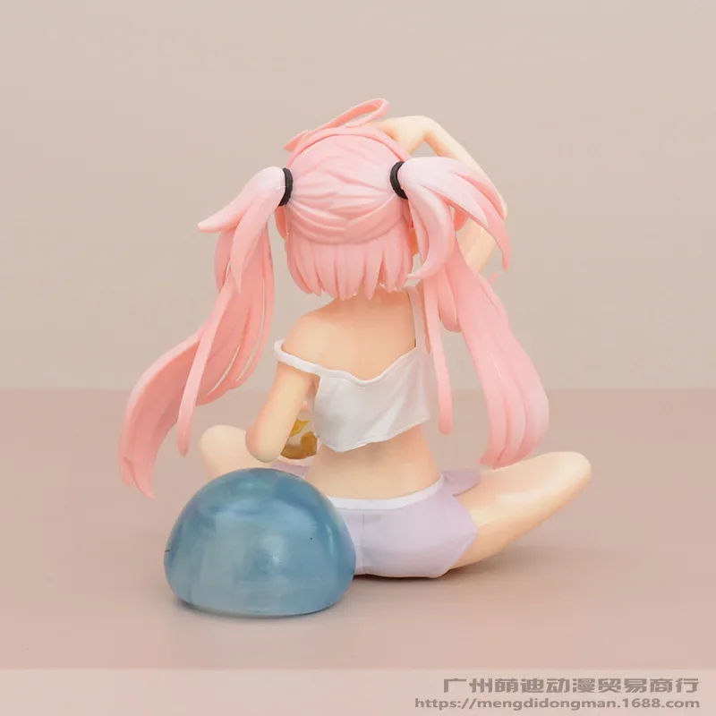 Hot Anime Milim Nava Sitting Posture Peripheral Products Action Figures Model Computer Case Decoration Birthday Gifts Friend