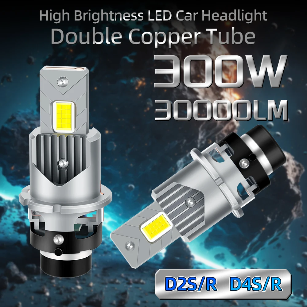 D SERIES D2S D4S LED Headlight Bulbs D1S D3S Canbus 30000LM D2R D4R Auto Bulbs 300W Car Lamp Xenon HID 6000K Plug&Play 12V 24V