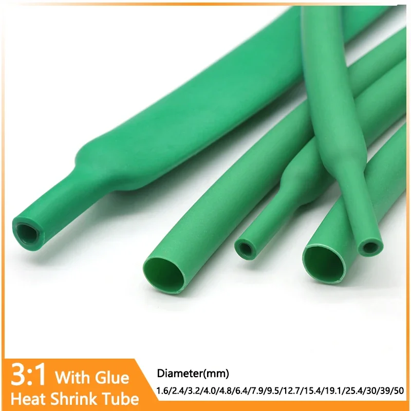 3:1Heat Shrink Tube With Double Wall Glue Tube Diameter1.6/2.4/3.2/4.0/4.8/6.4/7.9/9.5/12.7/15.4/19.1/25.4/30/39mm Cable Sleeve