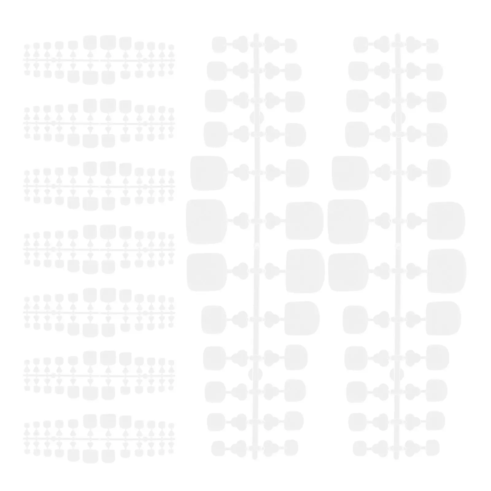 

240Pcs Full Cover Toenail Tips Clear Fake Nails False Toe Nail Art Supplies Women DIY Manicure Press on Nails Kit