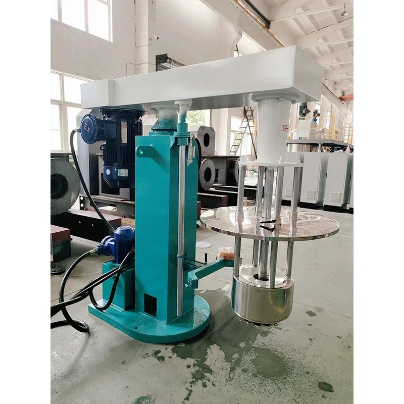 hot sales 15Kw explosion-proof high viscosity basket mill variable speed pigment making machine hydraulic lift paint grinding