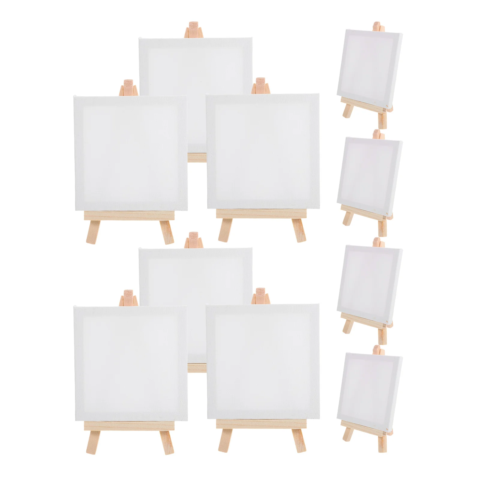 12 Pcs Children's Easel Painting Canvas Delicate Dedicated Adorable Frame Multi-function Paper Crafted DIY Small