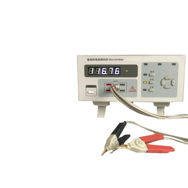 High Precision DC Low Resistance Tester Bench Digital Milliohm Meter Micro Ohm Meter for Relay Contact Motor Coil Wire Testing