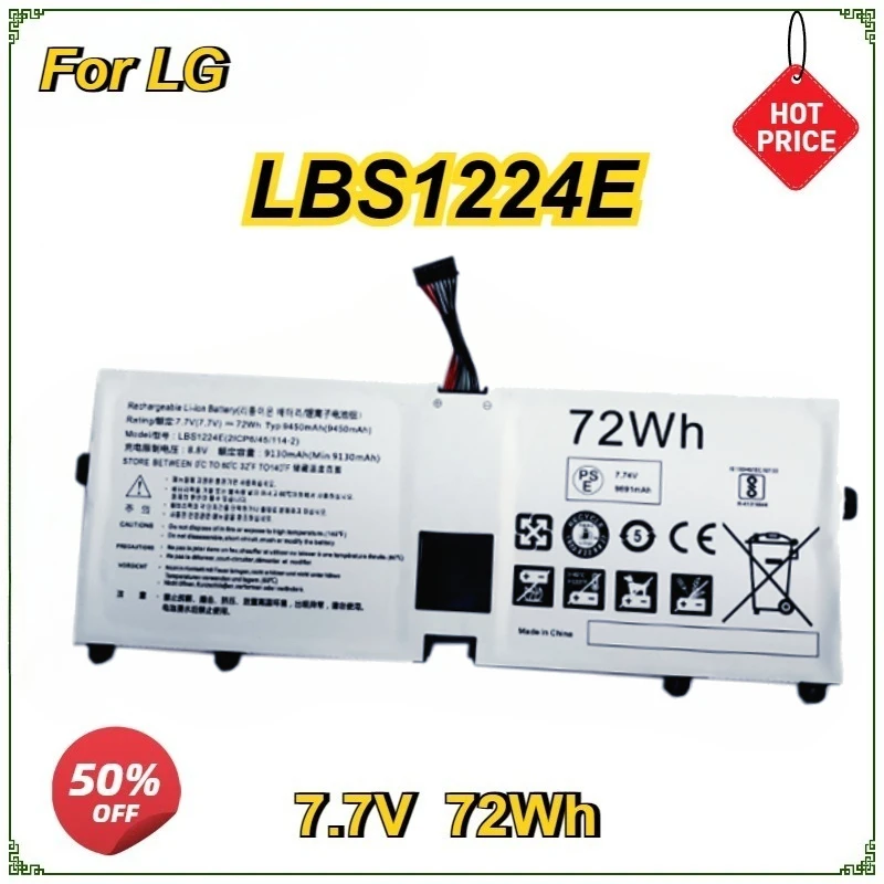 

LBS1224E 7.7V 72Wh Laptop Battery for LG Gram 2018 13Z980 14Z980 15Z980 13Z980-G.AA53C Series LBR1223E