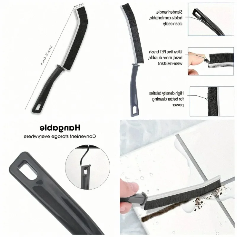 Window Cleaning Heand Brush Cleaner Cleaning Brushes for Home Hard-Bristled Tile Joints Crevice Gap Cleaning Tools Accessories