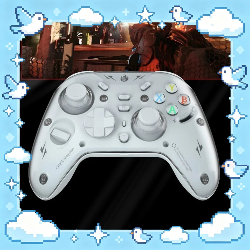 CHIKE magician Gamepads Wireless Double-cut Hall vibration trigger Extreme hall rocker set-up Game Handles ABXY disc interchange