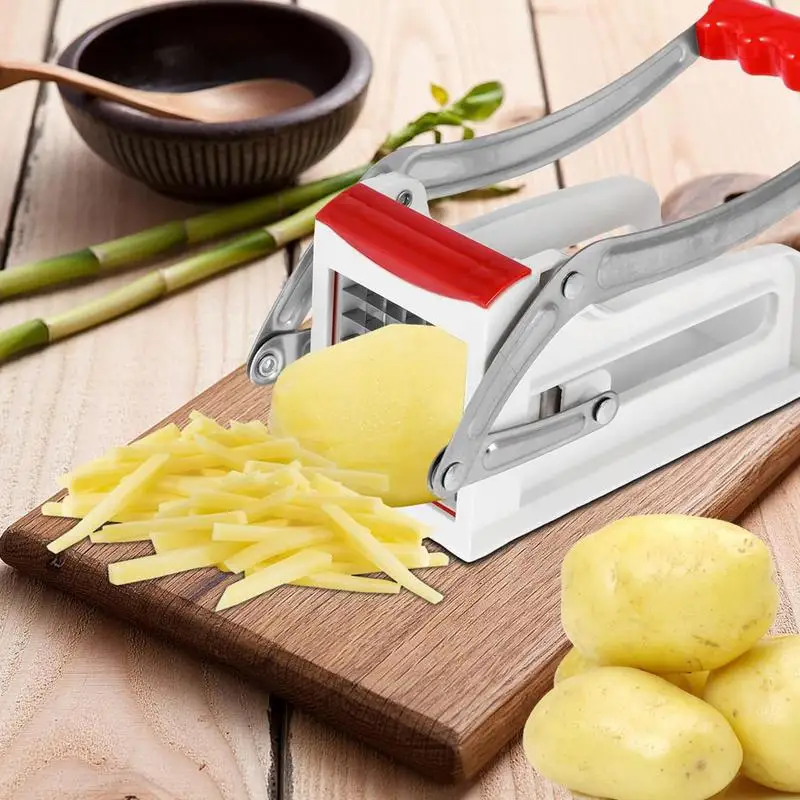 French Fry Cutter 25/49 Hole Multifunctional Fries Cutter French Fries Cutter Potato Slicer French Fries Stainless Steel Potato