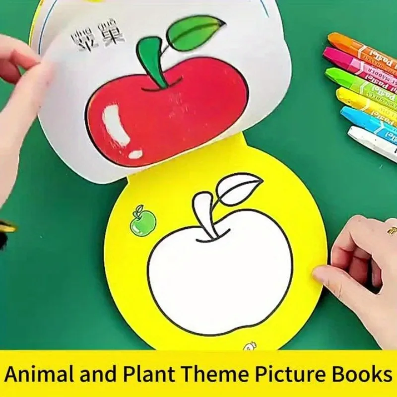 120 Pages Kids' Circular Coloring Book with Maze Games Drawing Graffiti Activities Interactive Learning Tool for Toddlers