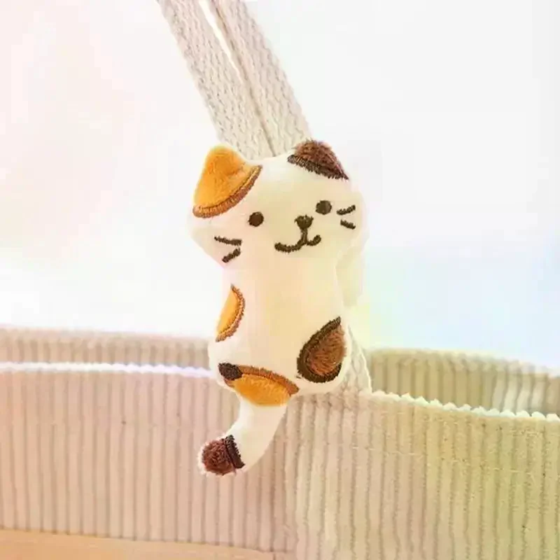 Kitten Plush Bag Pendant Mini Cat Plush Doll Cartoon Plush Doll Bag Charms Soft Animal Stuffed Toy Girl Student Gift Kawaii