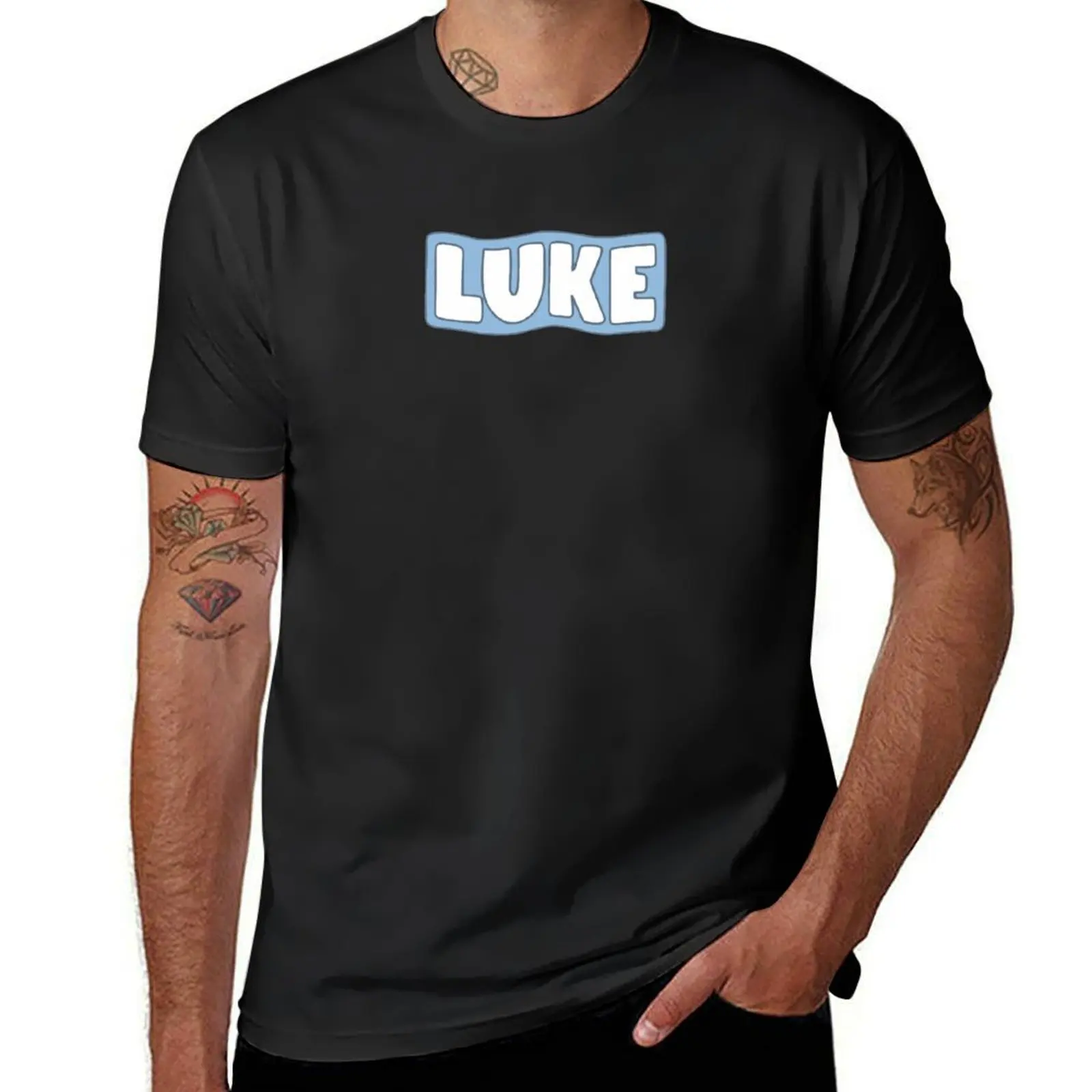 luke davidson T-Shirt vintage clothes new edition heavyweight t shirts for men