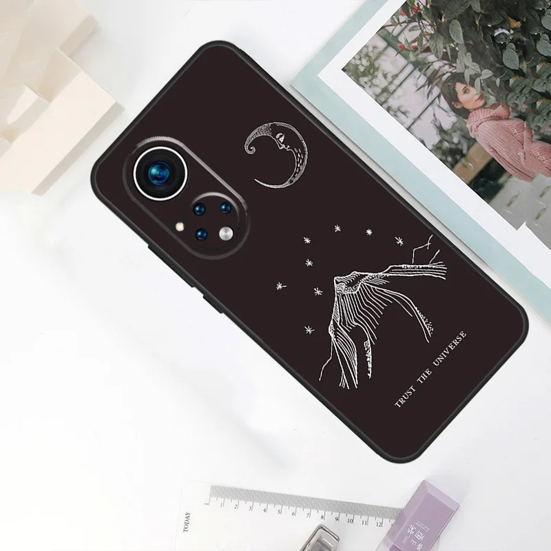 Witches Moon Witchy Mystery Totem Case For Huawei Honor 50 70 X7 X8 X9 P50 P30 Pro P20 P40 Lite Nova 9 P Smart 2019 Cover