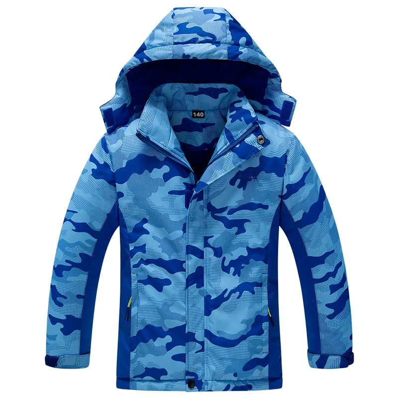 Children Outerwear Warm Coat Sporty Kids Clothes Waterproof Windproof Thicken Boys Girls Cotton-Padded Jackets Autumn and Winter