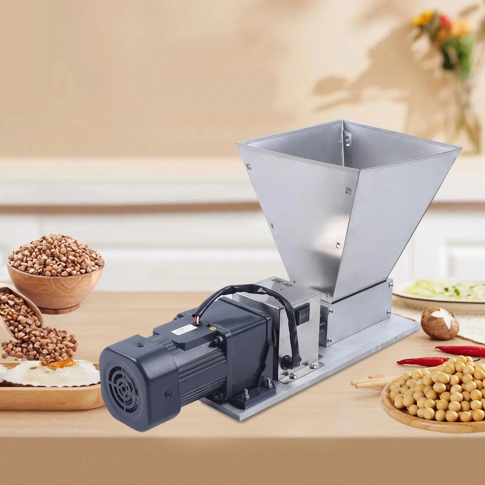 

Malt Crusher Corn Mill Heavy Duty Large Capacity Homebrew Grain Stainless Steel Malt Mill for Flour Coffee feed Cereal Barley