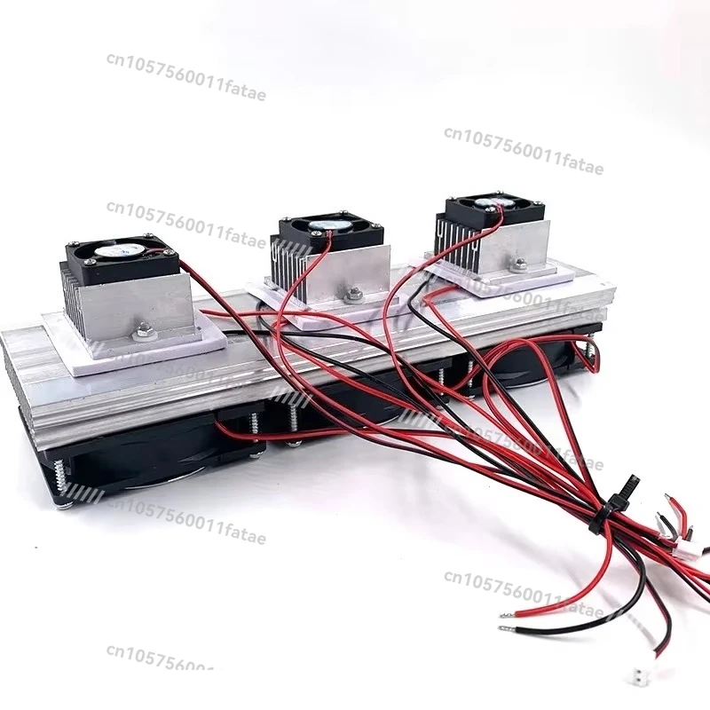 

Diy 180 Вт 12 В электронная полупроводниковая термоэлектрическая система охлаждения Пельтье тройной вентиляторный модуль комплект кулер холодильный Ki