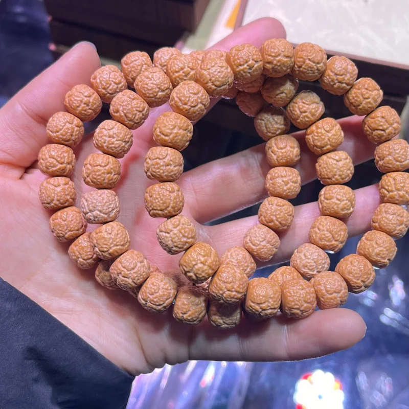 

Ecology Bubble-Medicine Gluttonous Old Type Beads Обезьяна Орех - Масло Браслет высокой плотности