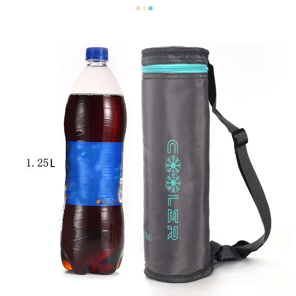 Portable Oxford cloth Insulated Water Bottle Cover With Strap Waterproof Water Bottle Warmer Outdoor Sports Warmer Bag Travel