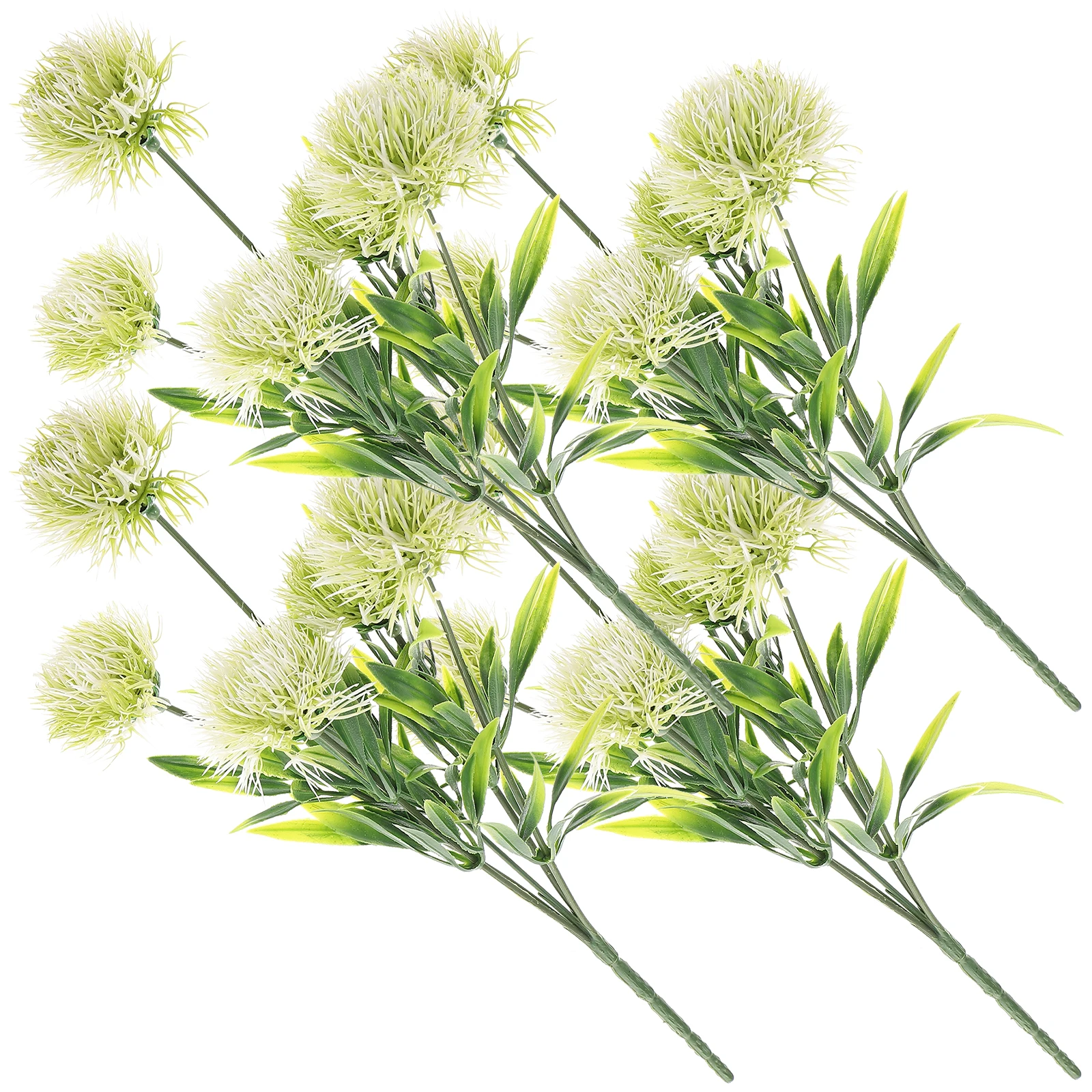 

4Pcs Lifelike Artificial Dandelion Flowers Plastic Fake Dandelions Ornament for Home Office Table Wedding DIY Flower Decor