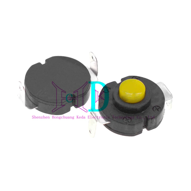 10pcs Button switch 14 * 13MM strong light flashlight micro button switch 1413-YK bent foot self-locking one on one off