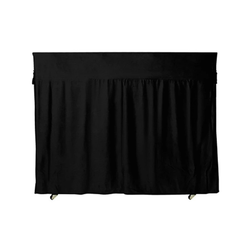 Piano Cover With Ruffled Edge, Full Wrap Piano Dust Cover, 3D Piano Sunscreen Cover, Durable Fine Workmanship Black