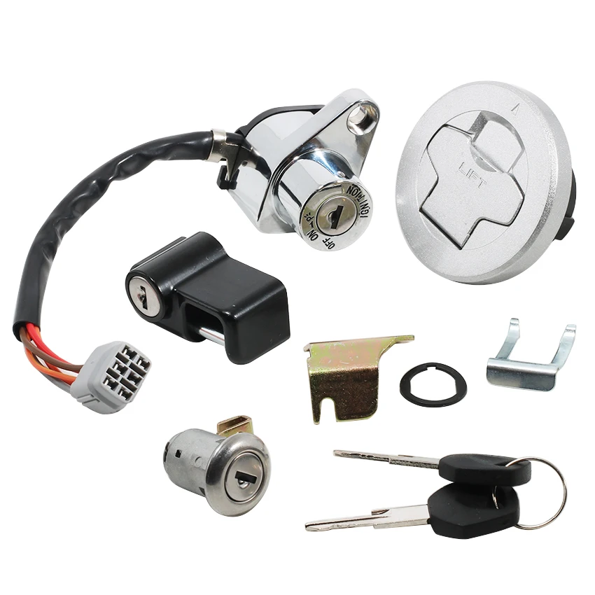 Ignition Key Switch Fuel Gas Cap Seat Lock Kit For Suzuki Intruder M1800R 37100-48850 37000-49860 37000-48880 37000-48890