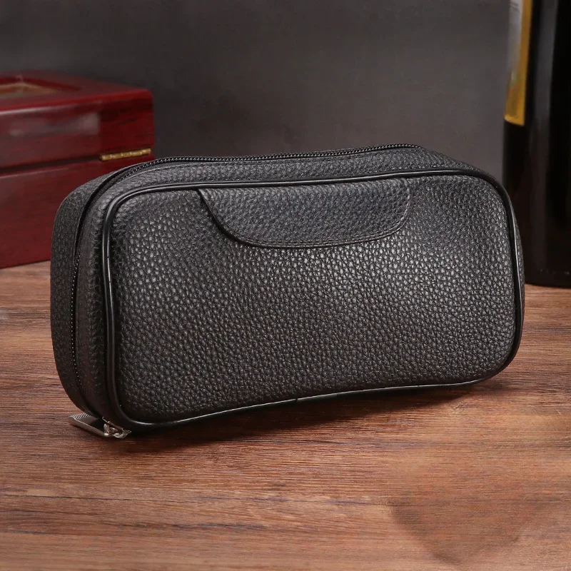 

New Soft PU Leather Portable Tobacco Smoking Pipe Bag Smoke Tools Cig Case Storage Accessories