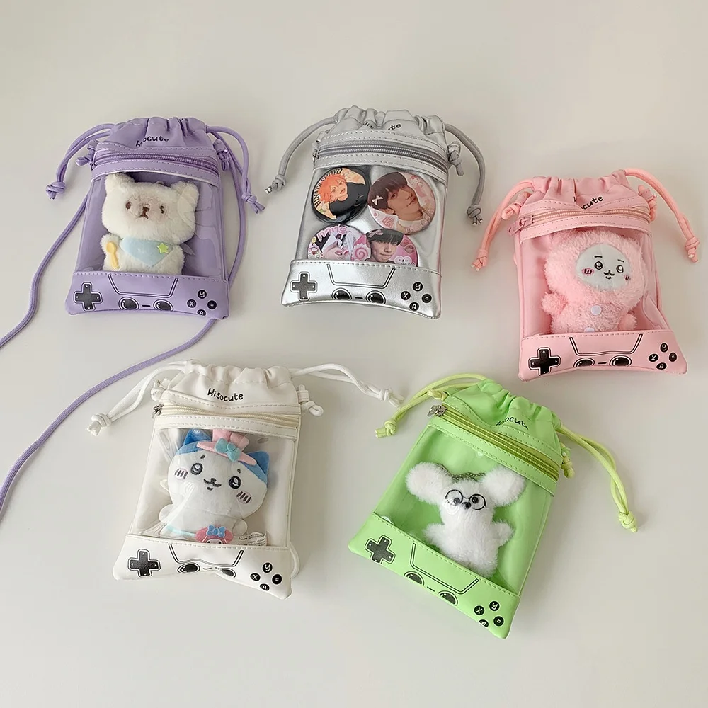 Doll Storage Bag Lolita Shoulder Bag With Display Translucent Crossbody Bag Cute Plush Doll Protector For Doll Collectors Anime