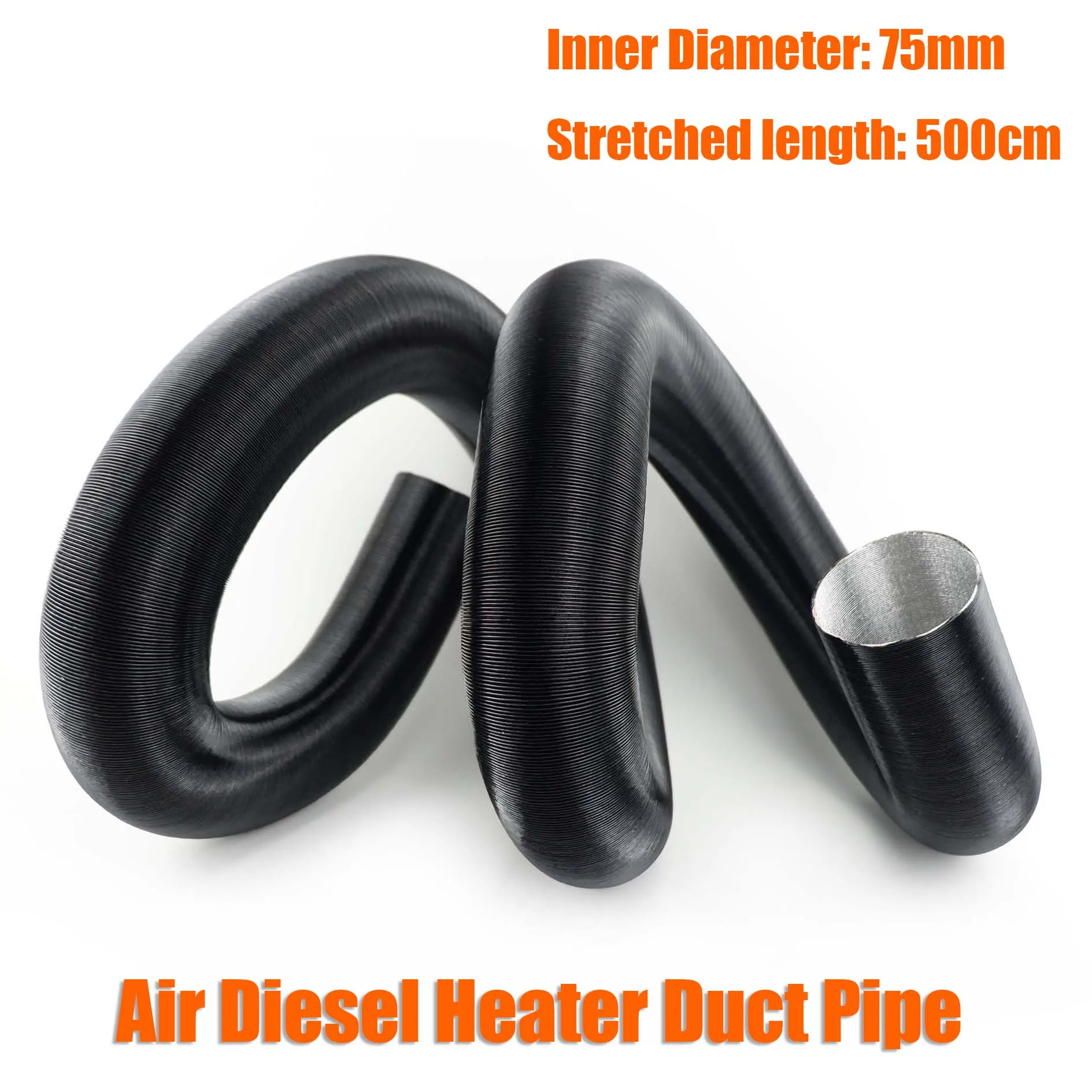 Intelmann Flexibele aluminium slang 80 mm thermisch geïsoleerd, lengte 10 m (80 100 125 150