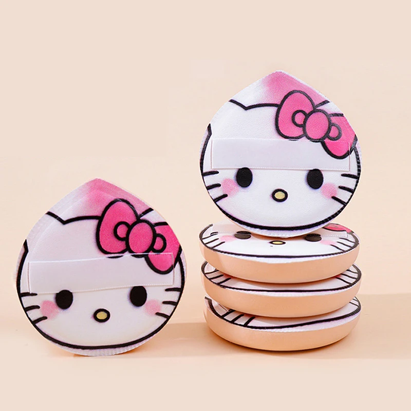 Cartoon SanrioedHello Kitty Air Cushion Powder Puff Ins Girl Heart Kawaii Beauty Makeup Tool Festival Gifts