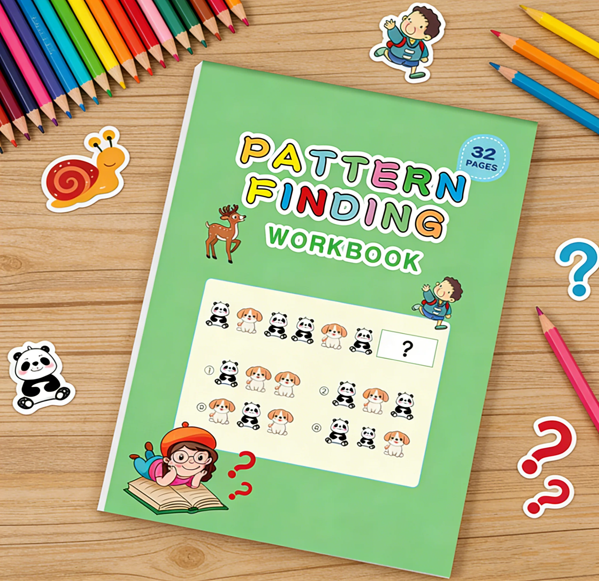 Pattern Finding Workbook for Kids | 32 Pages Visual Pattern Recognition Exercises |Early Learning to Boost Logical Thinking