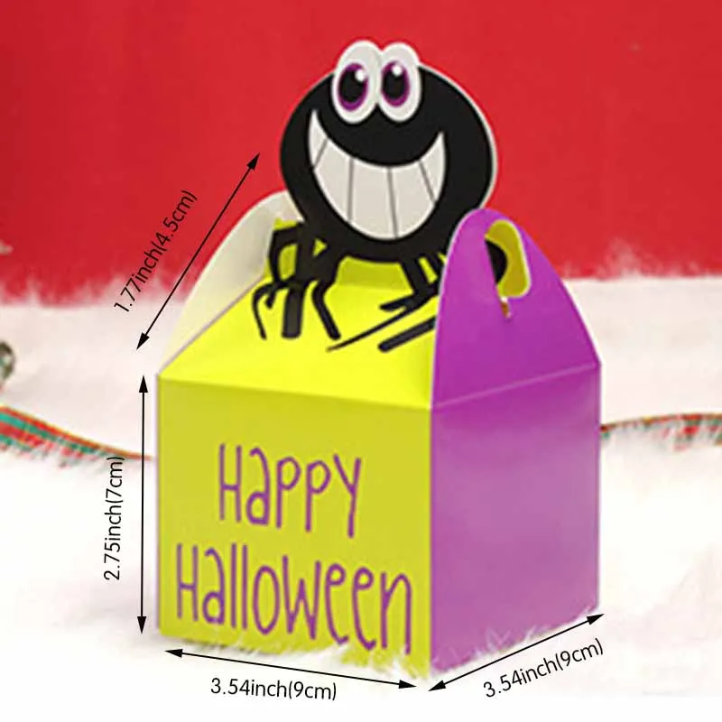 Halloween Pumpkin Spider Ghost Candy Box Packaging