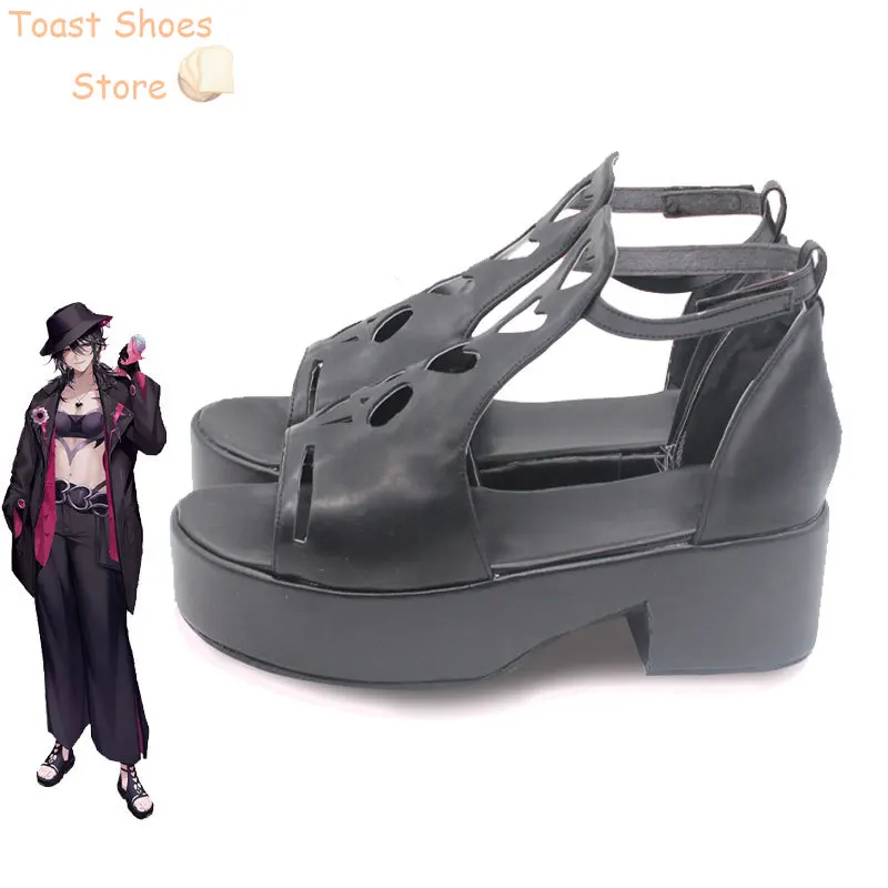 Sapatos de couro Deren Cosplay PU, Game Path to Nowhere, Botas de Halloween, Carnaval Prop