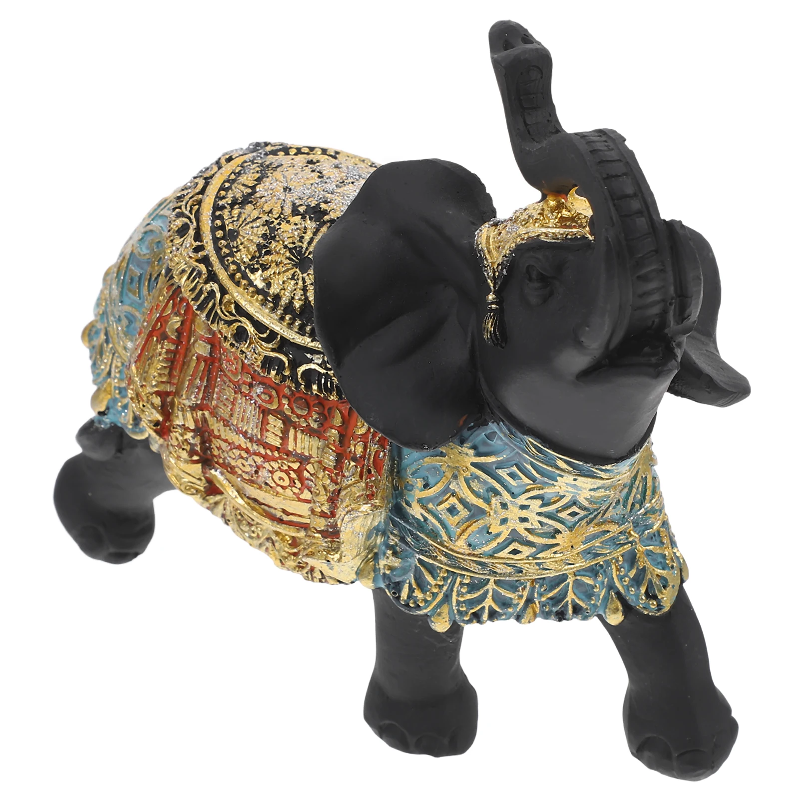 

Resin Elephant Figurine Detailed Craft Small Size Stable Stand Unique Shape Home Office Garden Bedroom Decor Statue Gift Planter