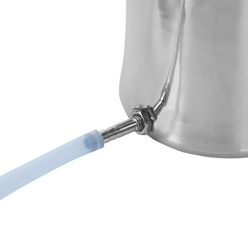 Cubo de Enema de acero inoxidable para la salud, 2L, adecuado para limpieza, limpieza reutilizable de estreñimiento, limpieza de desintoxicación