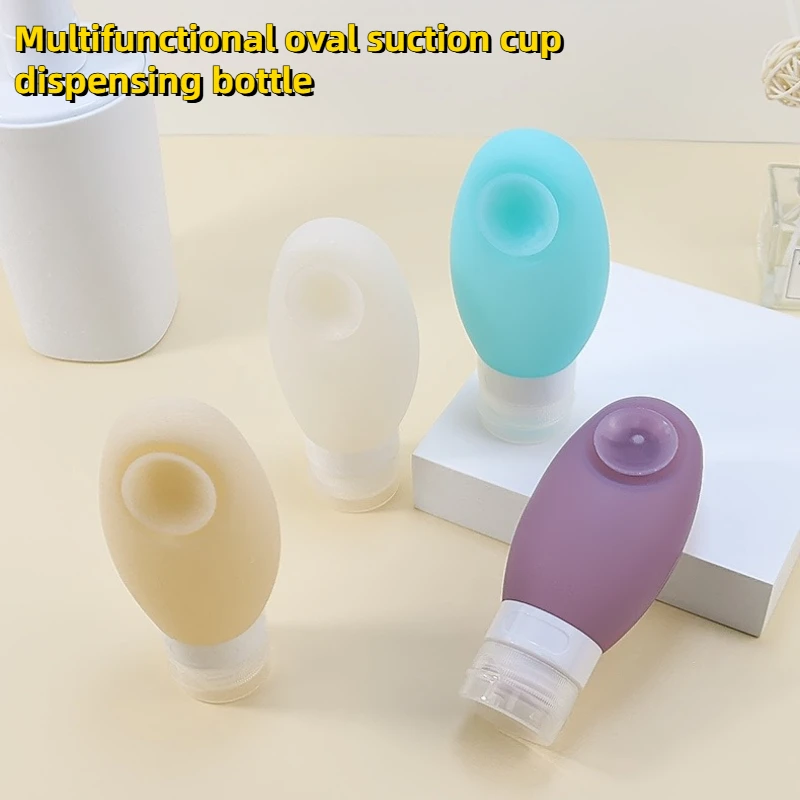 100ml Silicone Refillable Bottles Refill Bottle Essential Oil Skin Care Product Hand Sanitizer Suction Cup Refill Bottle vasos