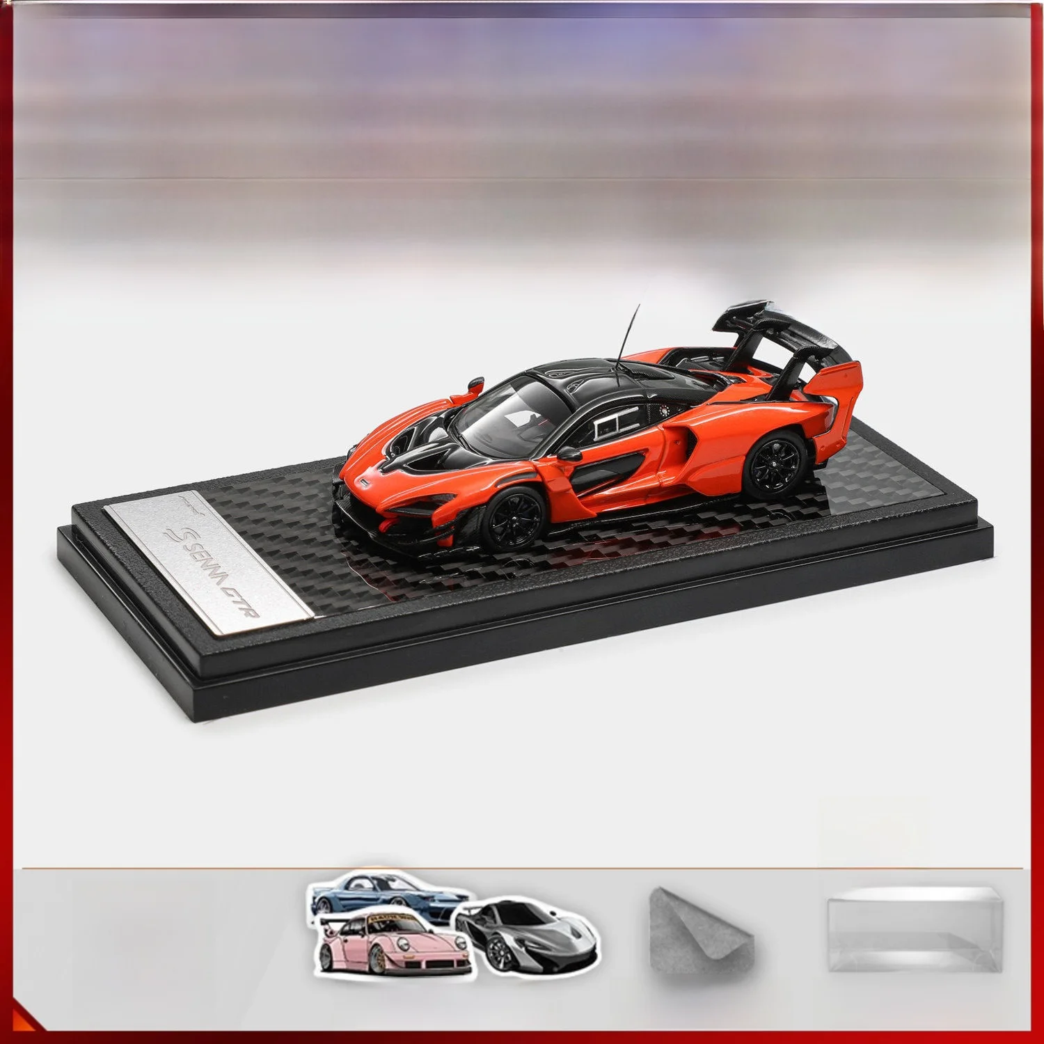 modelo-de-coche-de-aleacion-mclaren-senna-gtr-de-edicion-limitada-color-naranja-mango-64-preventa-con-vitrina-acrilica-transparente