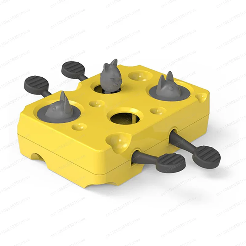 Interactive Cat Dog Puzzle Toy with PP Material Slow Feeding Mole Box Design for Concentration Training Pet Gadget
