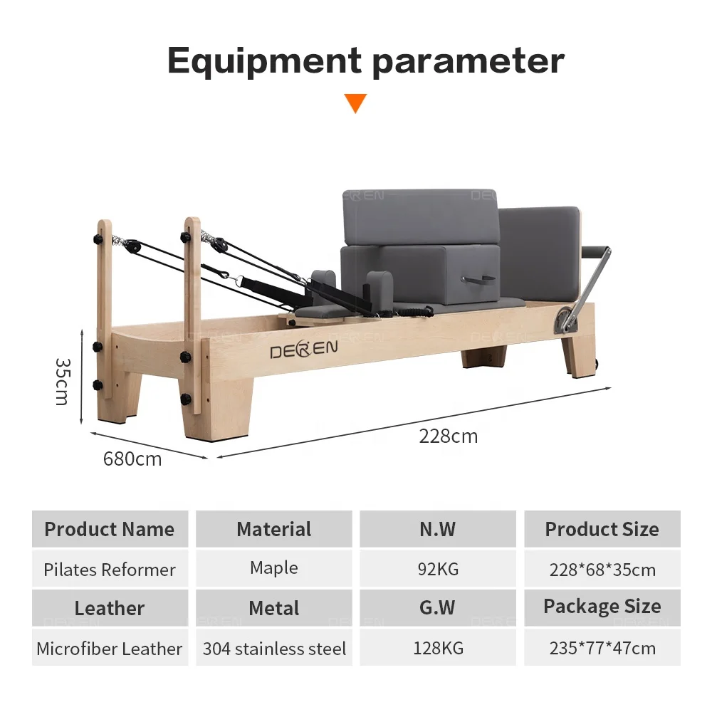 

High Quality Durable Pilates Bed High Quality Pilates Reformer for Studio Use Folding Equipment Gym Fitness Machine