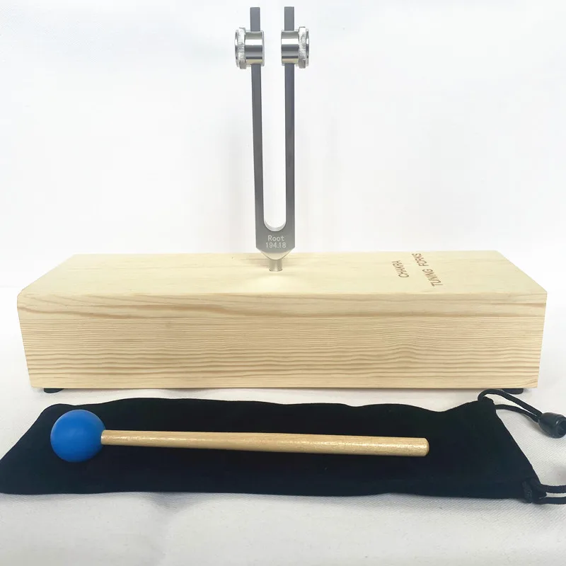 126.22-272.20Hz Healing tuning fork With Wooden Resonance Box for Chakras Healing Therapy Medical Percussion Instruments view 4