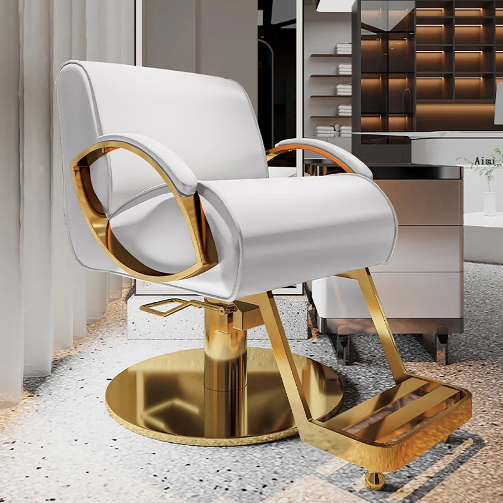 Simple Luxury Barber Chair Aesthetic Comfortable Fashion Elastic Salon Chair Stylist Ergonomic Cadeira De Barbeiro Salon Chair