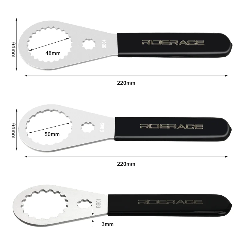 Rider ace Fahrrad Tretlager Schraubens chl üssel Fahrrad BB Entfernungs werkzeug Installation entferner 39/41/44/46/49mm für Shimano bbr9000 sram dub