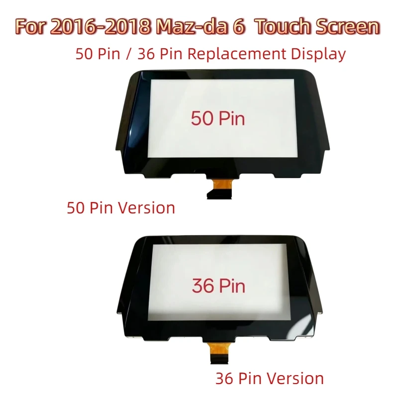 7 Inch Glass Touch Screen Panel Digitizer Lens Sensor For   Mazda 6 2016-2018 Car Radio DVD Player GPS Navigation