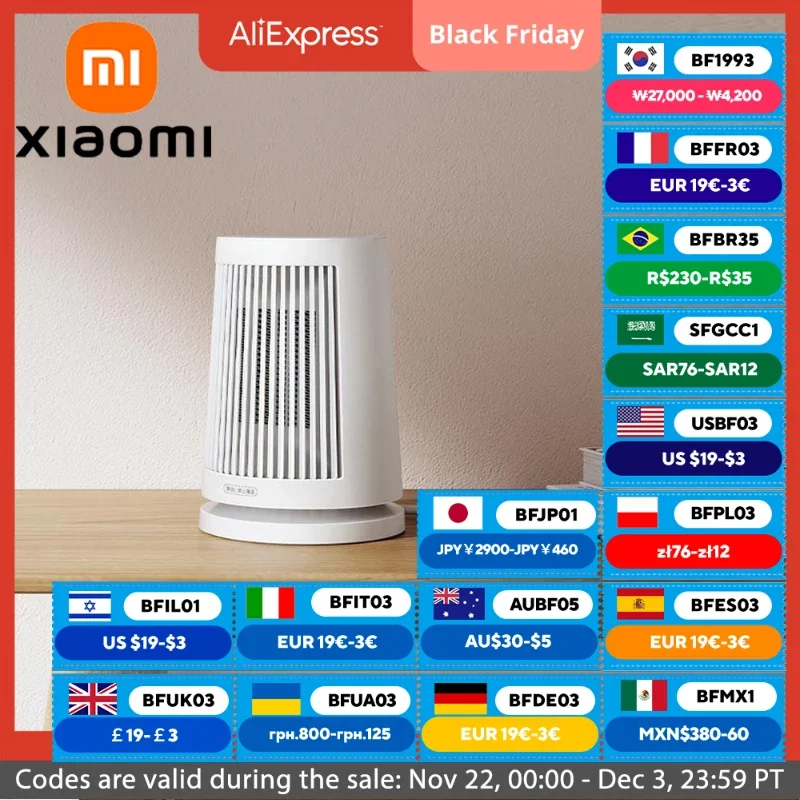 Xiaomi Mijia Desktop Elektrische Kachels 220V Voor Huiskamer Verwarming 600W Ptc Keramiek Verwarming Mini Huishoudelijke Kachel Radiator Machine