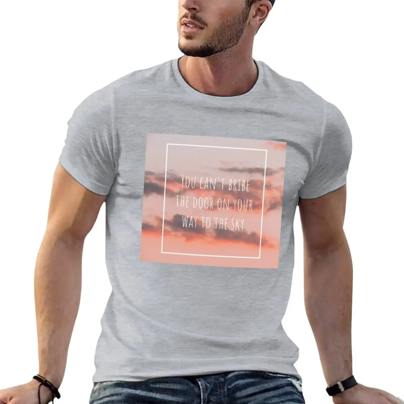 You Can’t Bribe The Door On Your Way To The Sky T-Shirt boys whites man t shirt mens graphic t-shirts pack