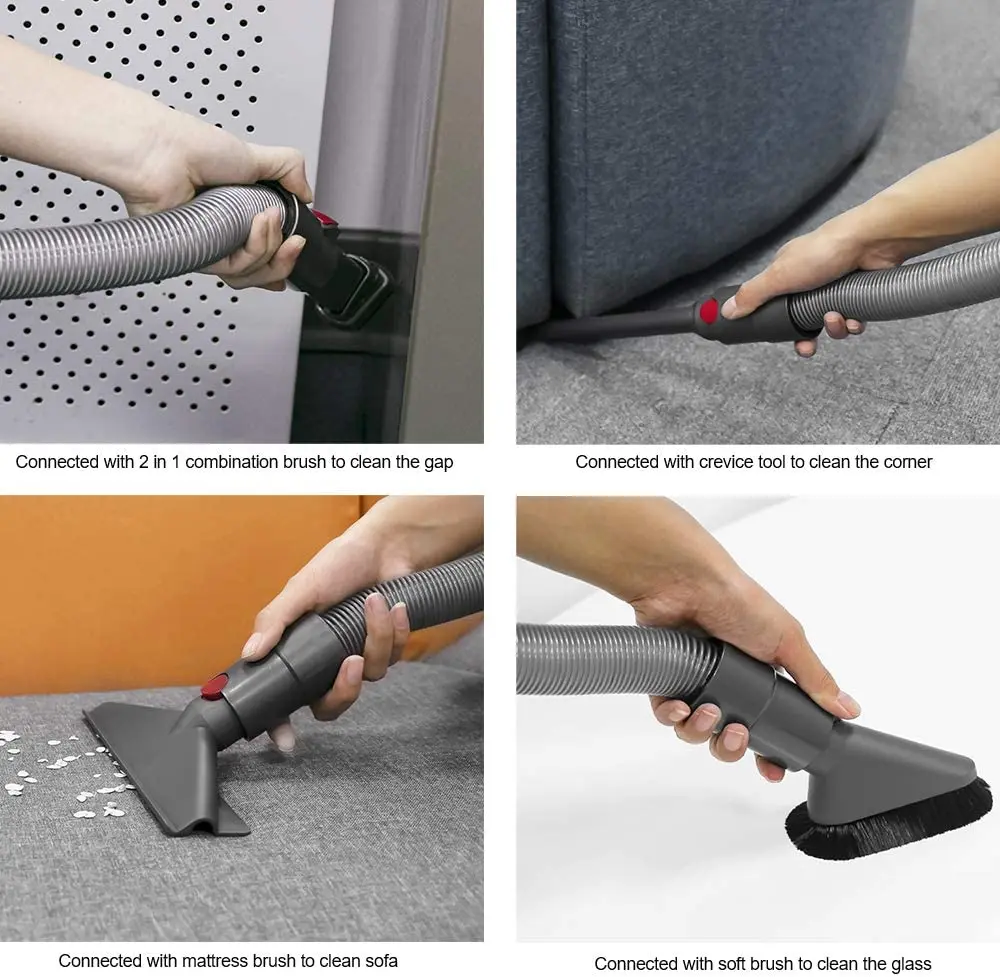 Escova de bico para aspirador de pó dyson v7 v8 v10 v11 v12 v15, peças de reposição, incluindo escova de colchão, acessórios, ferramenta de reposição