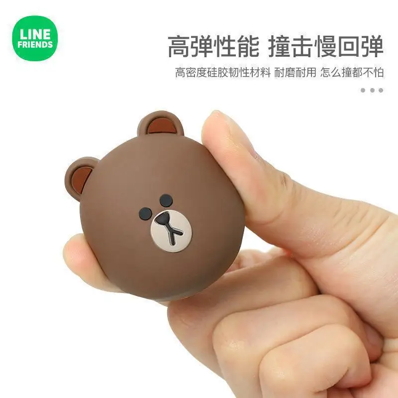 Anime Kawaii Brown Bear Car Decoration Cartoon Sally Choco Cony Doll Car Door Anti-collisione Anti-Scratch Strip forniture regali