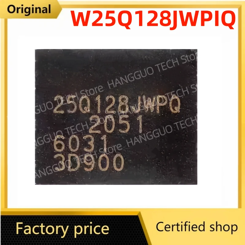 Novo e original patch genuíno W25Q128JWPIQ WSON-8 1.8V 128M-bit chip de memória flash serial