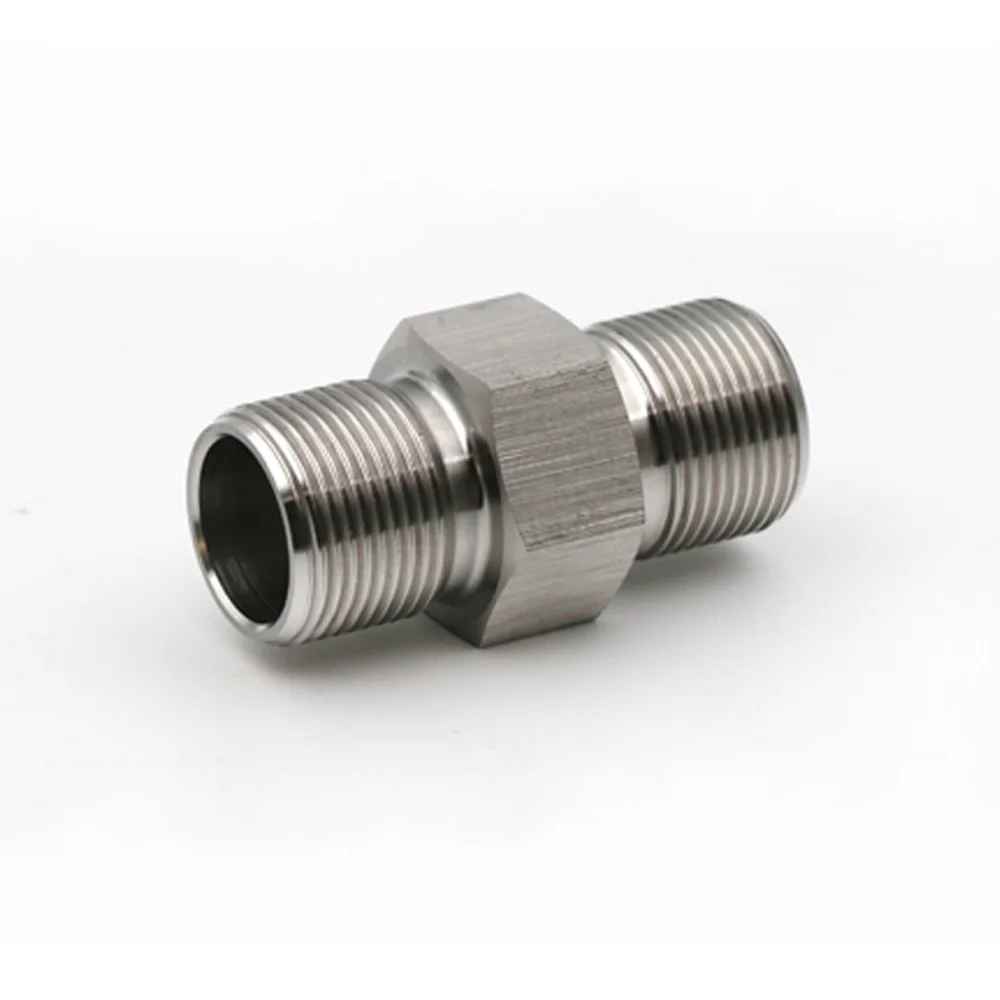 5/8-24 Male to Male Thread Adapter Stainless Steel Connector 5/8*24 to 5/8*24 Thread Extension SS Adapter